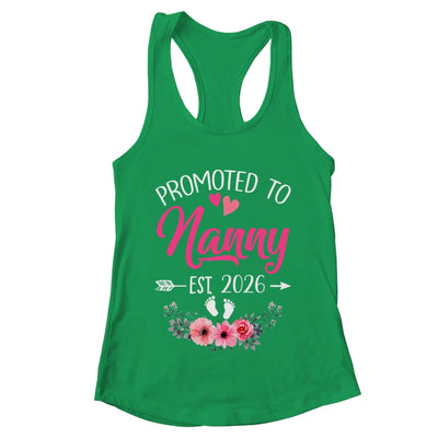 Promoted To Nanny Est 2026 Mothers Day First Time Shirt & Tank Top | teecentury