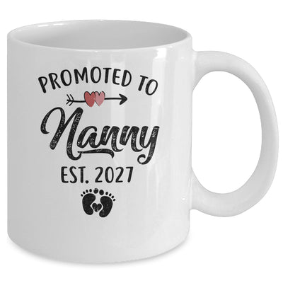 Promoted To Nanny Est 2027 First Time Mothers Day Mug | teecentury