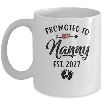Promoted To Nanny Est 2027 First Time Mothers Day Mug | teecentury