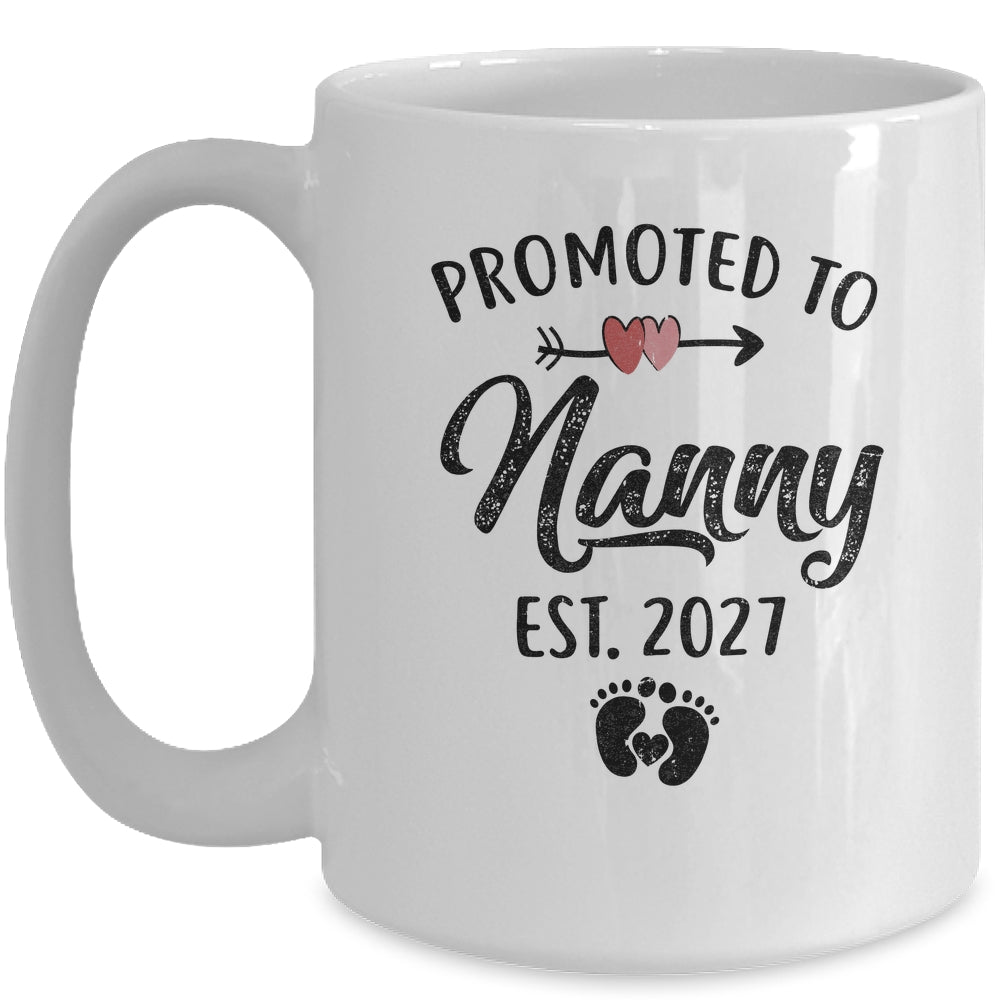 Promoted To Nanny Est 2027 First Time Mothers Day Mug | teecentury