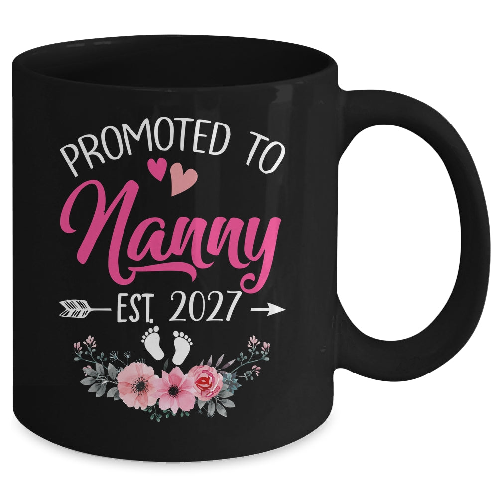 Promoted To Nanny Est 2027 Mothers Day First Time Mug | teecentury