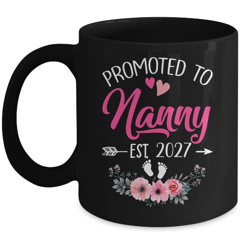 Promoted To Nanny Est 2027 Mothers Day First Time Mug | teecentury
