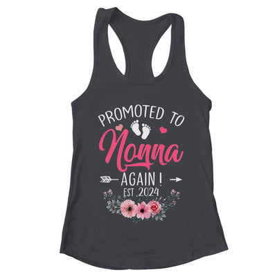 Promoted To Nonna Again Est 2024 Mothers Day Shirt & Tank Top | teecentury