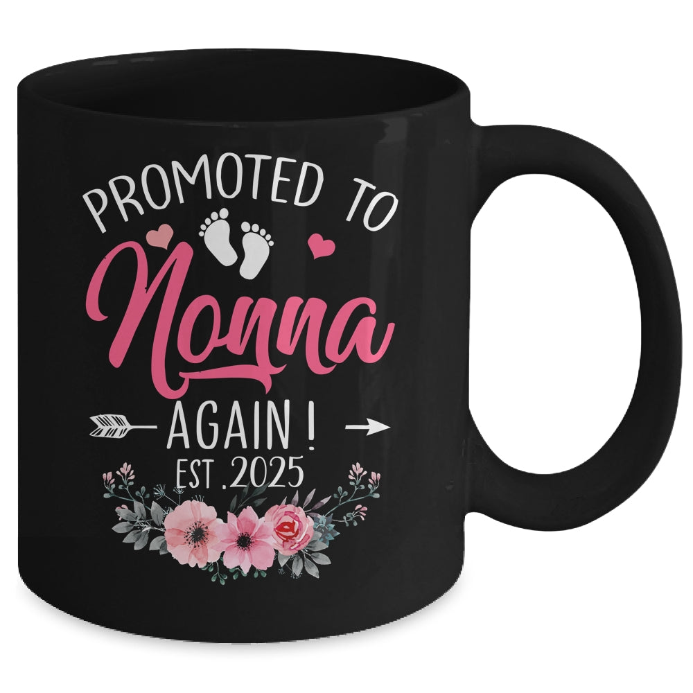 Promoted To Nonna Again Est 2025 Mothers Day Mug | teecentury