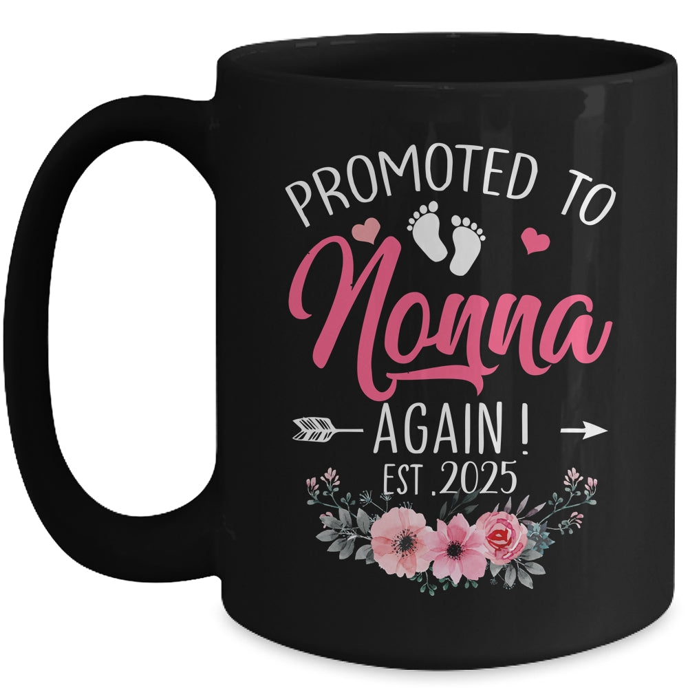 Promoted To Nonna Again Est 2025 Mothers Day Mug | teecentury