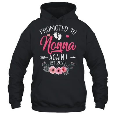 Promoted To Nonna Again Est 2025 Mothers Day Shirt & Tank Top | teecentury