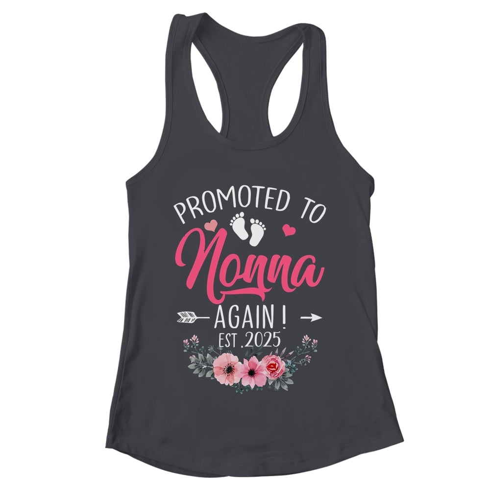 Promoted To Nonna Again Est 2025 Mothers Day Shirt & Tank Top | teecentury