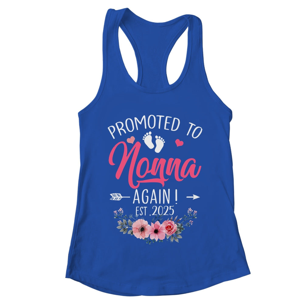 Promoted To Nonna Again Est 2025 Mothers Day Shirt & Tank Top | teecentury