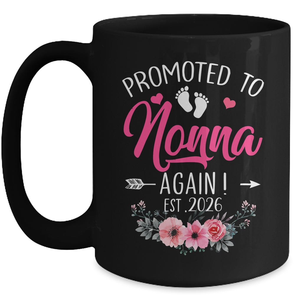 Promoted To Nonna Again Est 2026 Mothers Day Mug | teecentury
