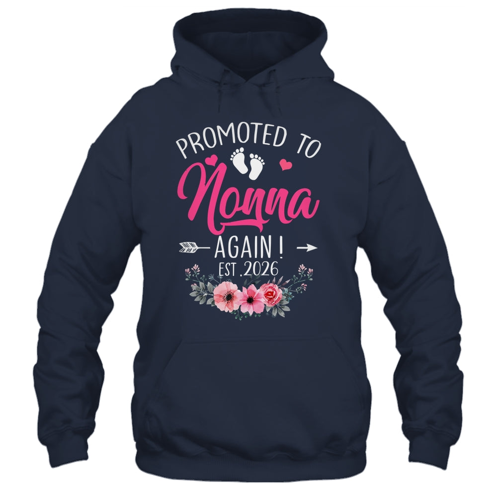 Promoted To Nonna Again Est 2026 Mothers Day Shirt & Tank Top | teecentury