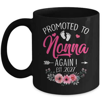Promoted To Nonna Again Est 2027 Mothers Day Mug | teecentury