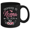 Promoted To Nonna Est 2024 Mothers Day First Time Mug | teecentury