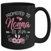 Promoted To Nonna Est 2024 Mothers Day First Time Mug | teecentury