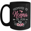 Promoted To Nonna Est 2024 Mothers Day First Time Mug | teecentury