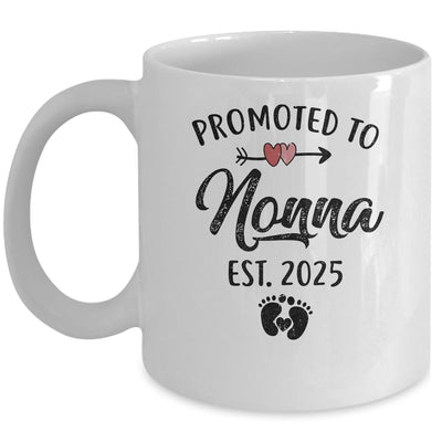 Promoted To Nonna Est 2025 First Time Mothers Day Mug | teecentury