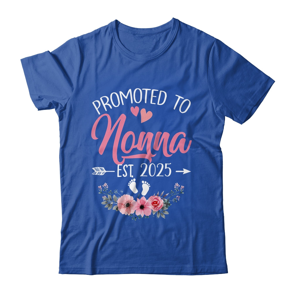Promoted To Nonna Est 2025 Mothers Day First Time Shirt & Tank Top | teecentury