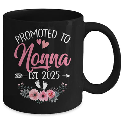 Promoted To Nonna Est 2025 Mothers Day First Time Mug | teecentury