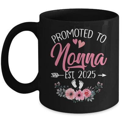 Promoted To Nonna Est 2025 Mothers Day First Time Mug | teecentury