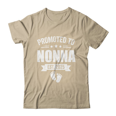 Promoted To Nonna Est 2025 Mothers Day First Time New Nonna Shirt & Tank Top | teecentury