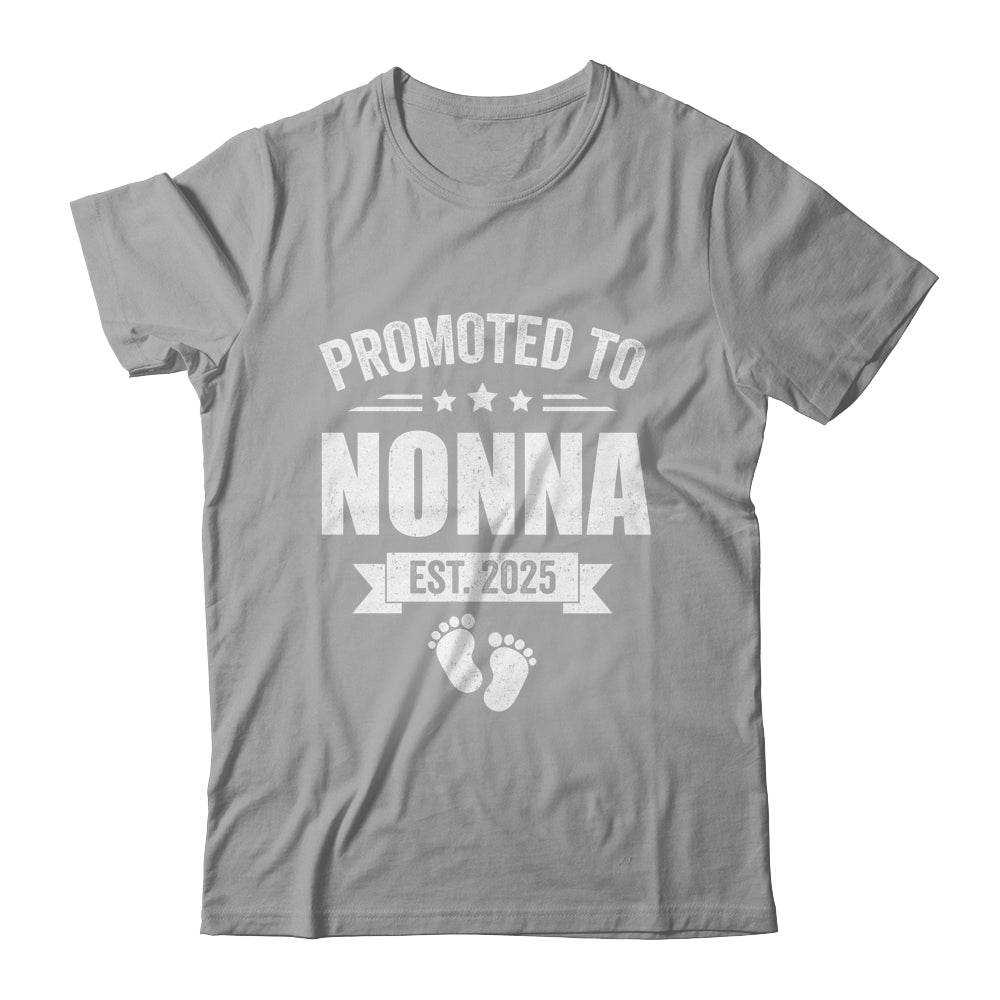 Promoted To Nonna Est 2025 Mothers Day First Time New Nonna Shirt & Tank Top | teecentury