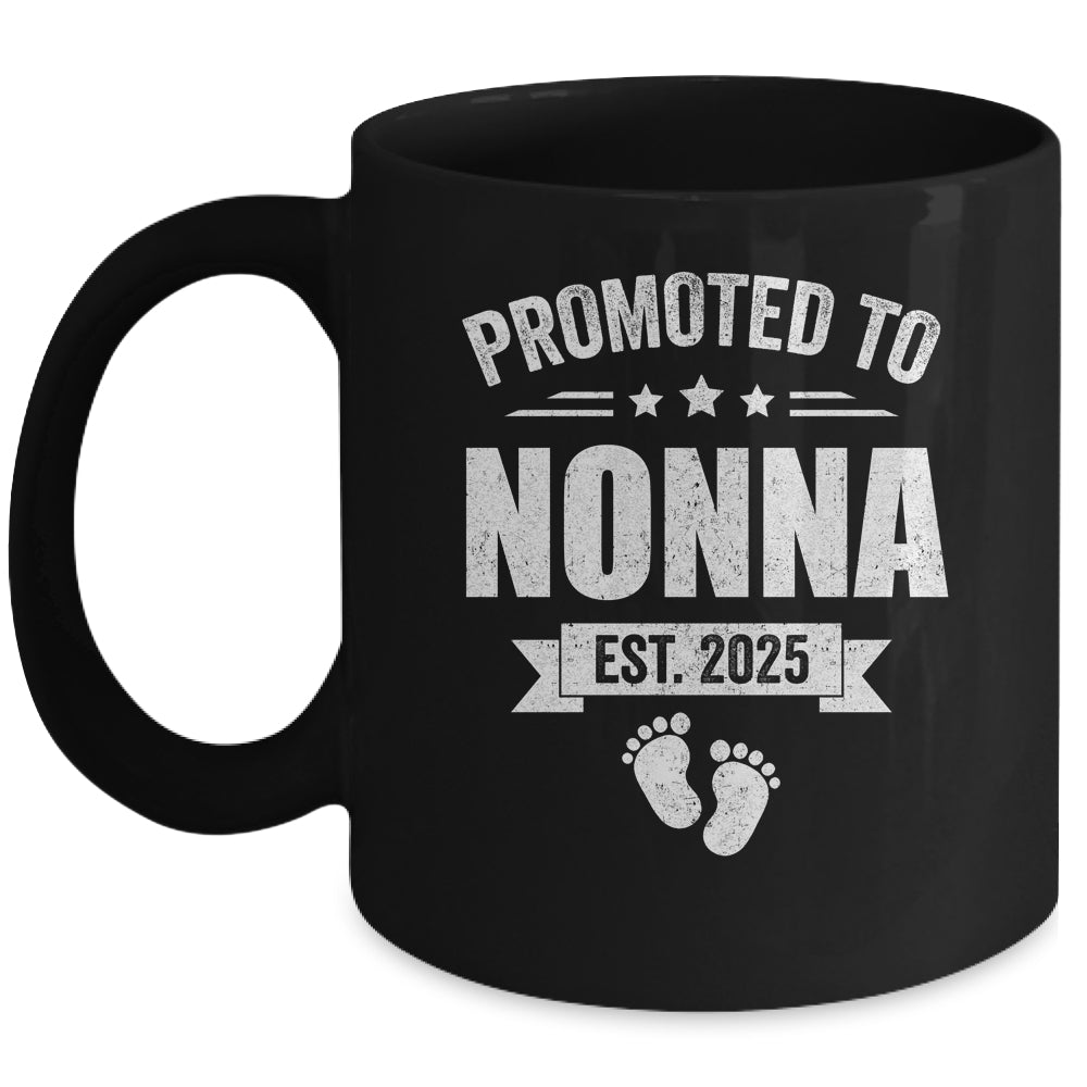 Promoted To Nonna Est 2025 Mothers Day First Time New Nonna Mug | teecentury