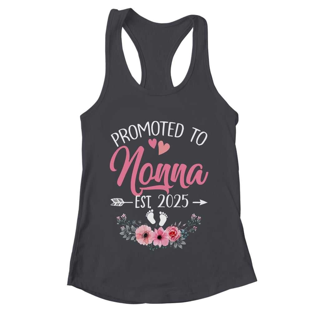 Promoted To Nonna Est 2025 Mothers Day First Time Shirt & Tank Top | teecentury