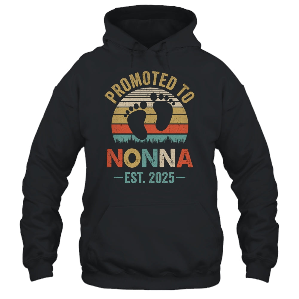 Promoted To Nonna Est 2025 Mothers Day Vintage Shirt & Tank Top | teecentury