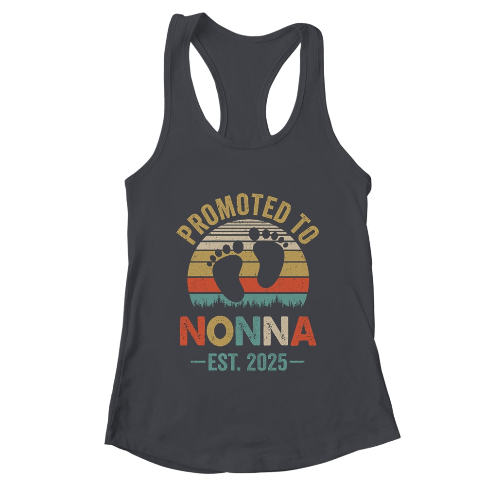 Promoted To Nonna Est 2025 Mothers Day Vintage Shirt & Tank Top | teecentury
