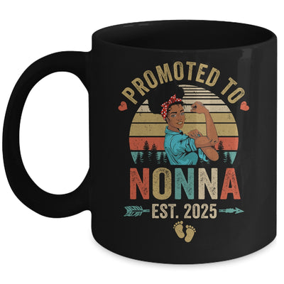 Promoted To Nonna Est 2025 Vintage First Time Nonna Mug | teecentury