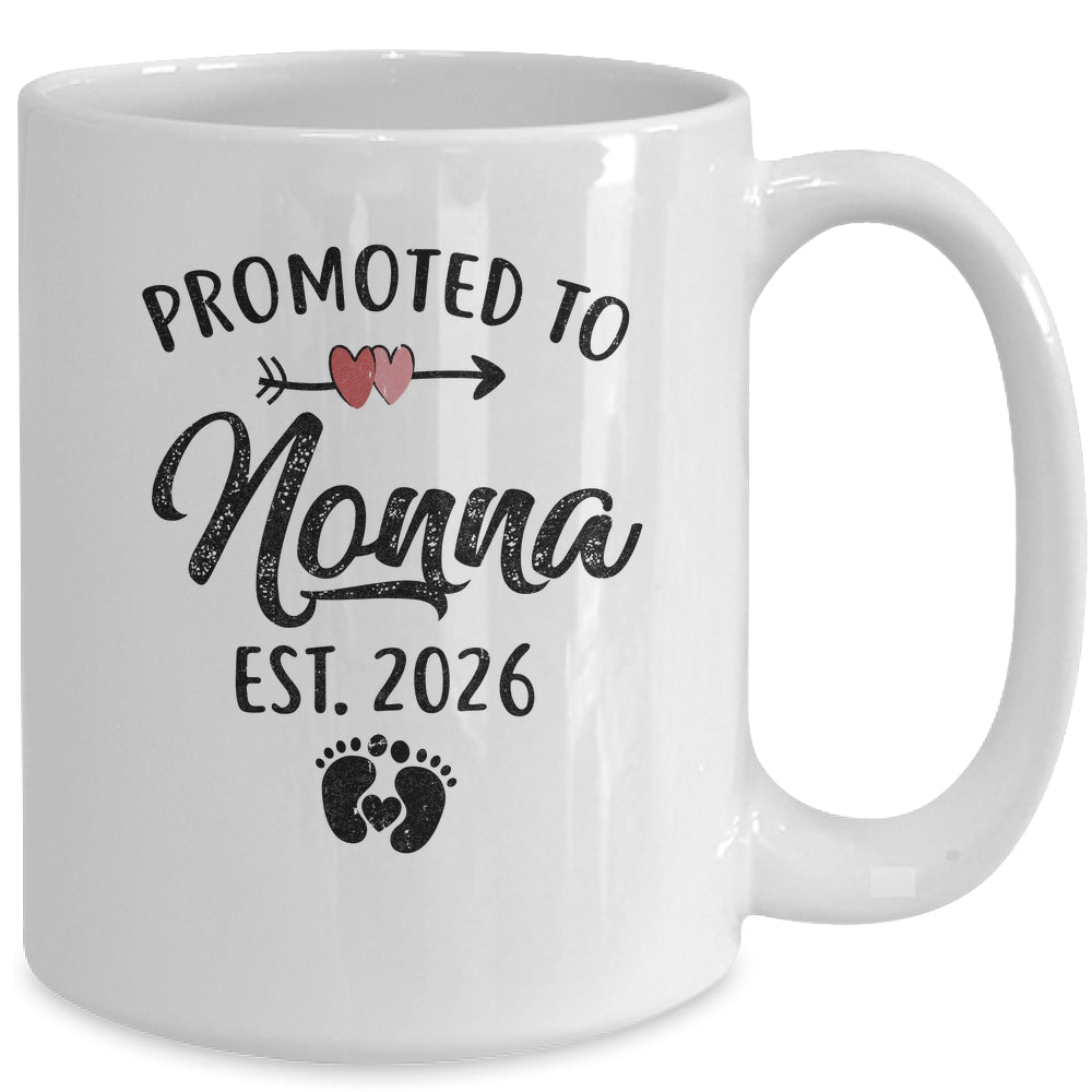Promoted To Nonna Est 2026 First Time Mothers Day Mug | teecentury