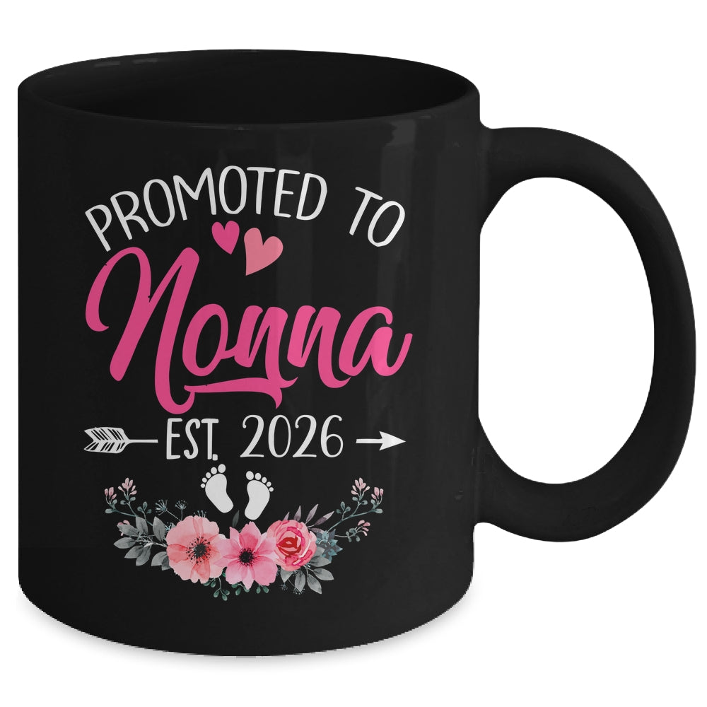 Promoted To Nonna Est 2026 Mothers Day First Time Mug | teecentury