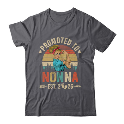 Promoted To Nonna Est 2026 Retro First Time Nonna Shirt & Tank Top | teecentury