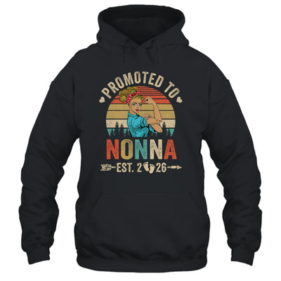 Promoted To Nonna Est 2026 Retro First Time Nonna Shirt & Tank Top | teecentury