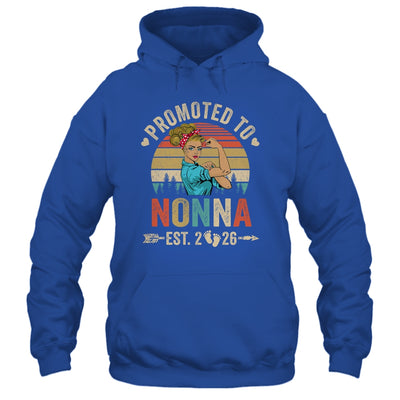 Promoted To Nonna Est 2026 Retro First Time Nonna Shirt & Tank Top | teecentury