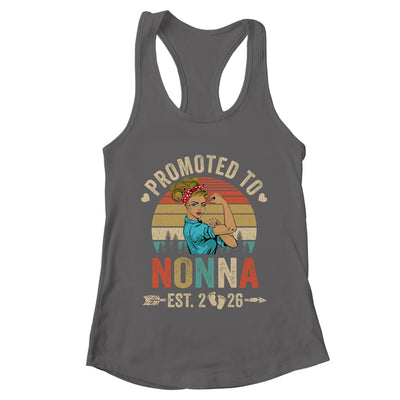 Promoted To Nonna Est 2026 Retro First Time Nonna Shirt & Tank Top | teecentury