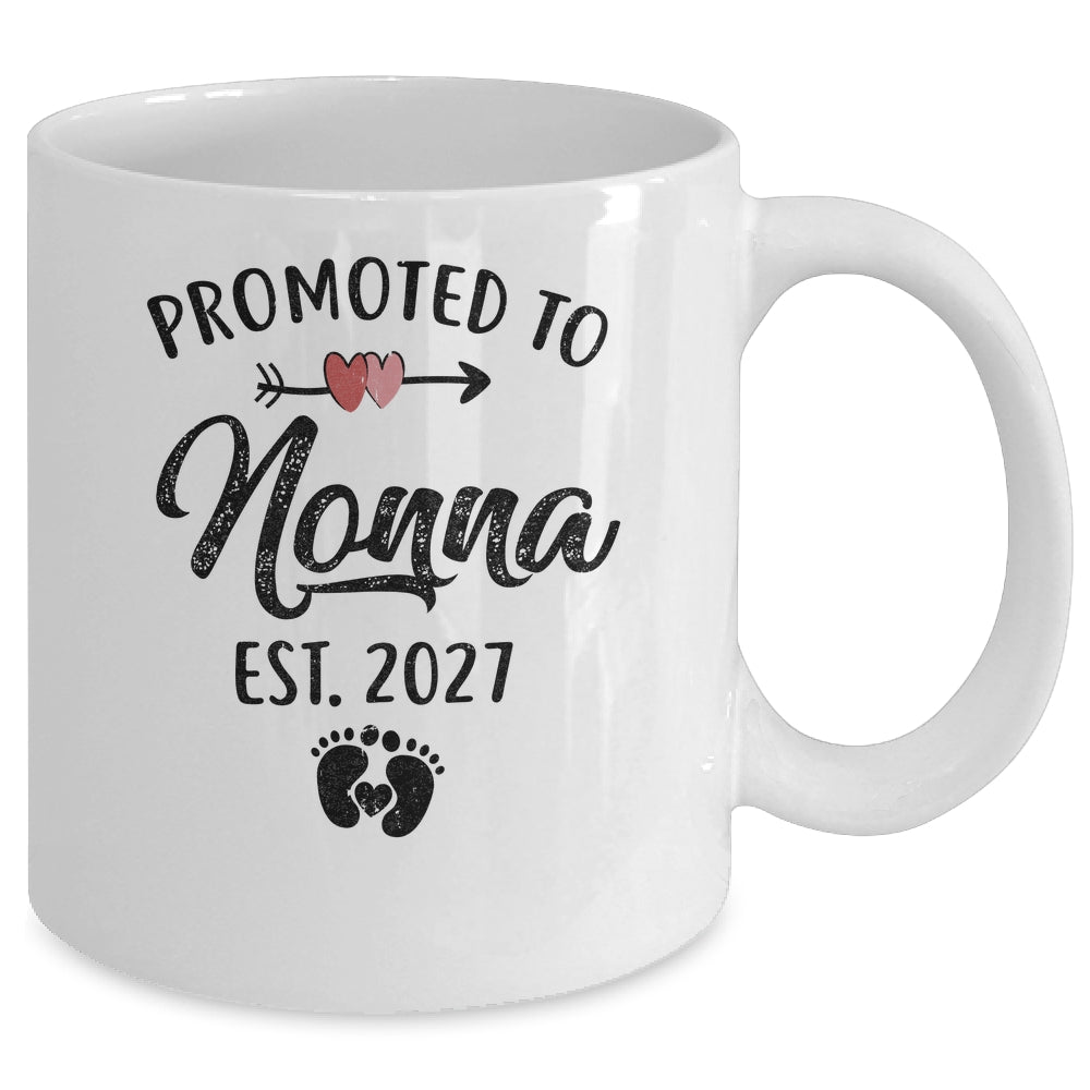 Promoted To Nonna Est 2027 First Time Mothers Day Mug | teecentury
