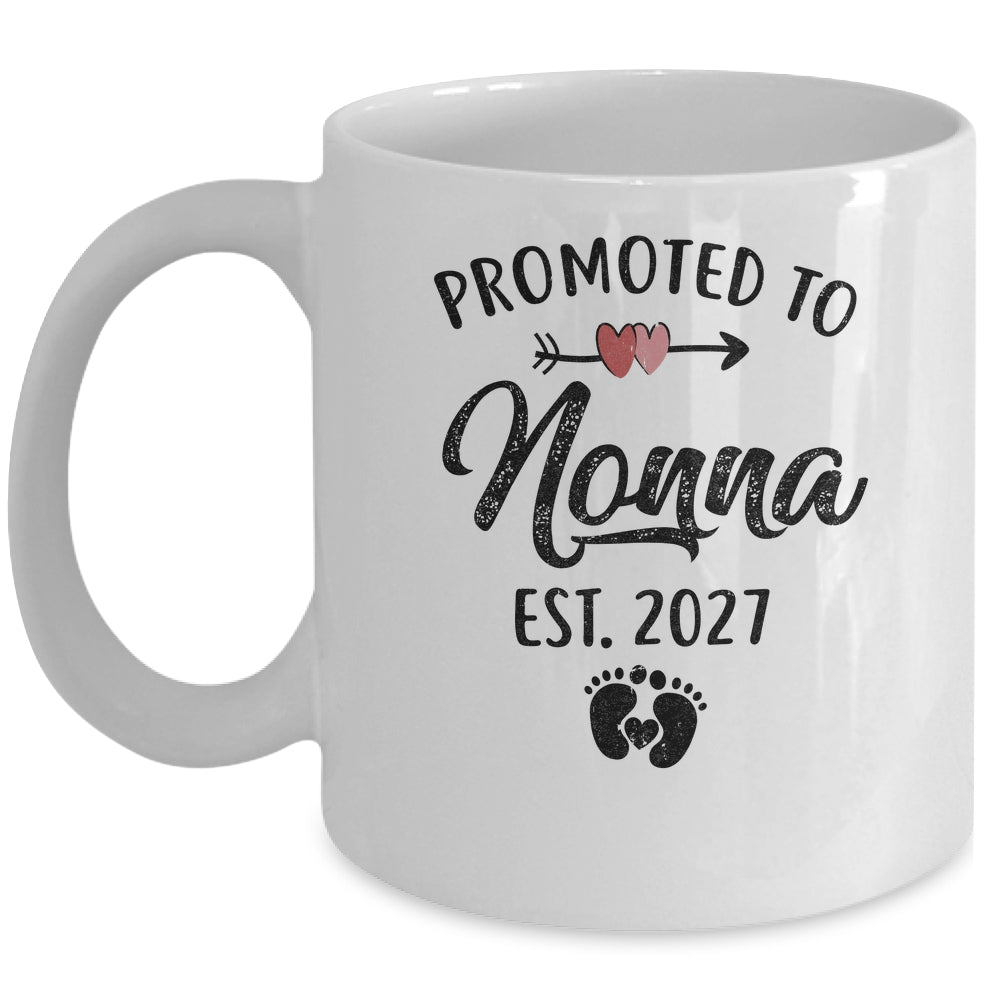 Promoted To Nonna Est 2027 First Time Mothers Day Mug | teecentury