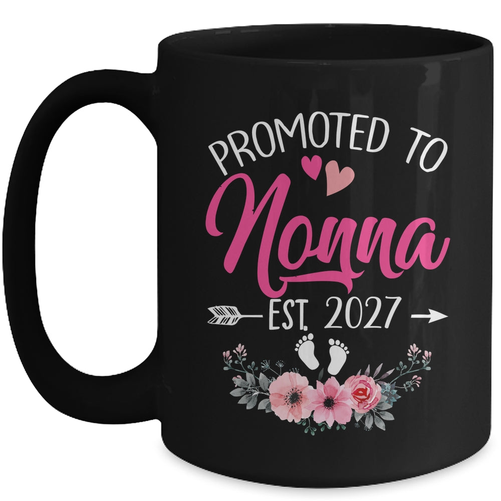 Promoted To Nonna Est 2027 Mothers Day First Time Mug | teecentury