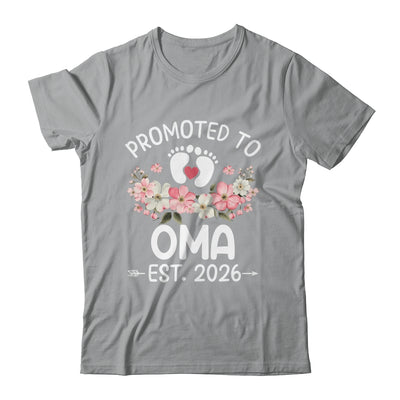 Promoted To Oma 2026 First Time Floral New Oma Shirt & Hoodie | teecentury