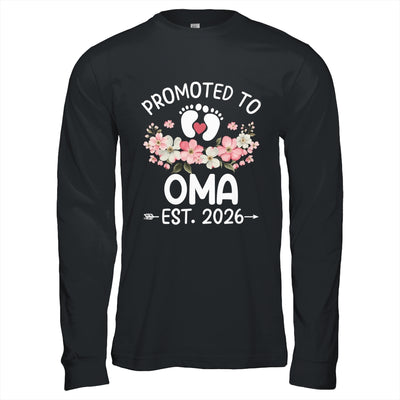 Promoted To Oma 2026 First Time Floral New Oma Shirt & Hoodie | teecentury