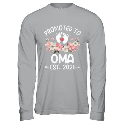 Promoted To Oma 2026 First Time Floral New Oma Shirt & Hoodie | teecentury