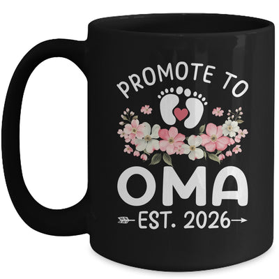 Promoted To Oma 2026 First Time Floral New Oma Mug | teecentury
