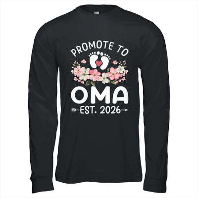 Promoted To Oma 2026 First Time Floral New Oma Shirt & Hoodie | teecentury