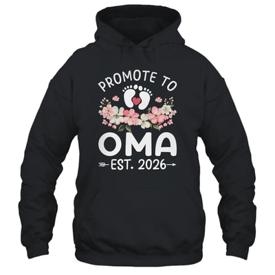 Promoted To Oma 2026 First Time Floral New Oma Shirt & Hoodie | teecentury
