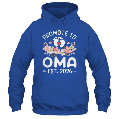 Promoted To Oma 2026 First Time Floral New Oma Shirt & Hoodie | teecentury