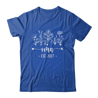 Promoted To Oma 2027 Pregnancy Announcement Floral Shirt & Tank Top | teecentury