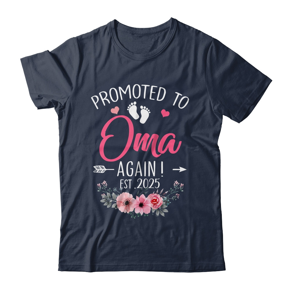 Promoted To Oma Again Est 2025 Mothers Day Shirt & Tank Top | teecentury