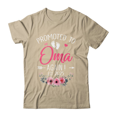 Promoted To Oma Again Est 2025 Mothers Day Shirt & Tank Top | teecentury