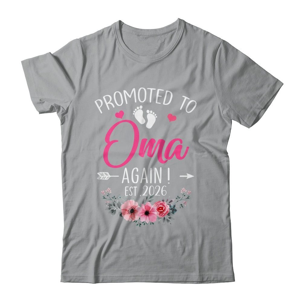 Promoted To Oma Again Est 2026 Mothers Day Shirt & Tank Top | teecentury