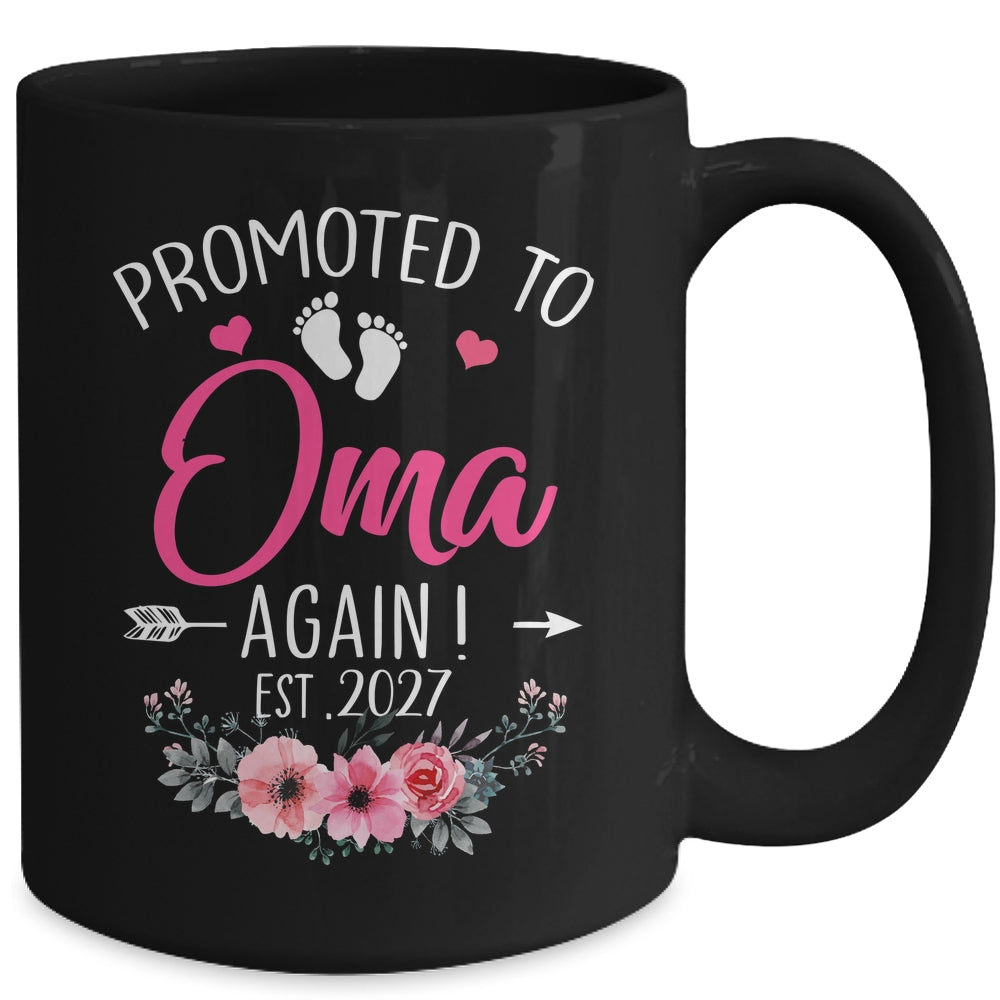 Promoted To Oma Again Est 2027 Mothers Day Mug | teecentury